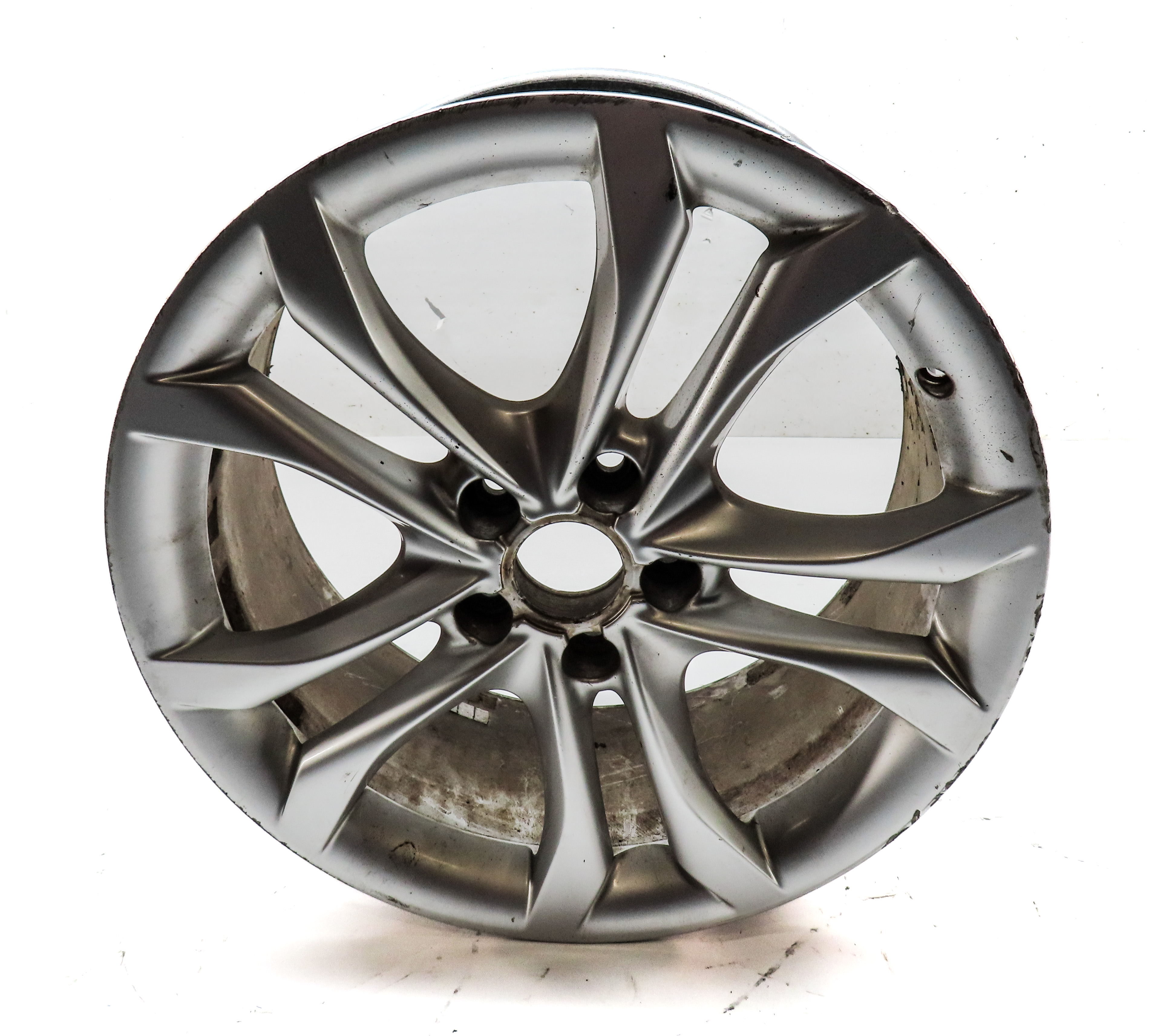 2009-2012 AUDI A4 S4 (B8 8K) 18x8 ALUMINUM ALLOY 5 V 10 SPOKE WHEEL RIM — exact item pictured